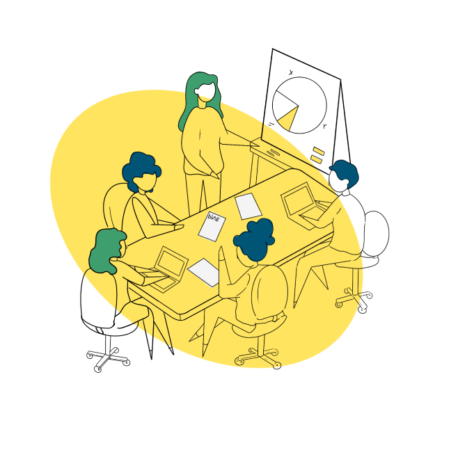 Imagem ilustrada de pessoas